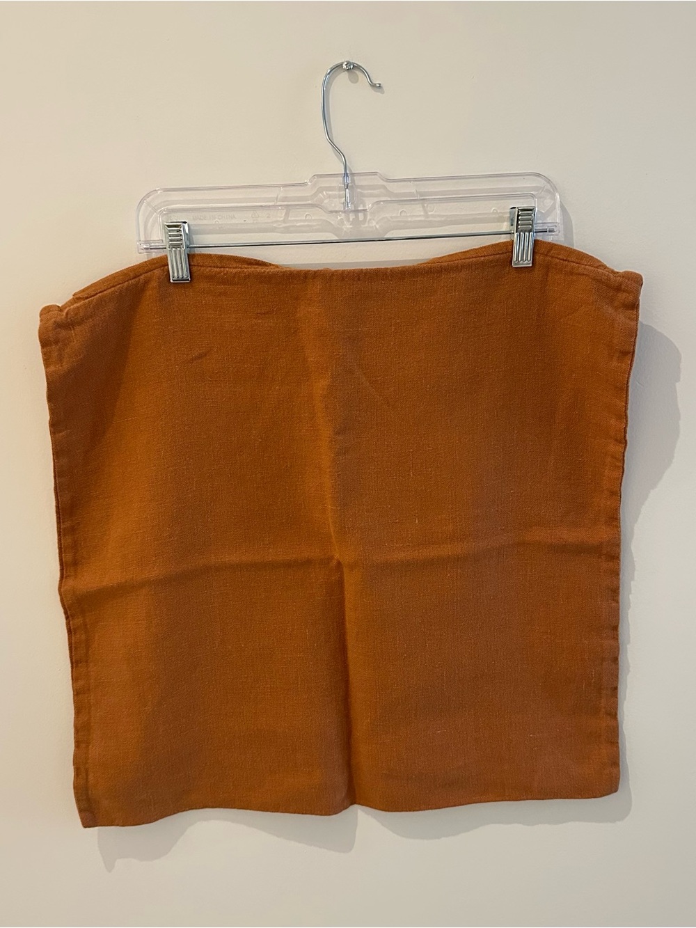 CB2 Copper Linen Throw Pillowcase - Qty 2 - Picture 2 of 5